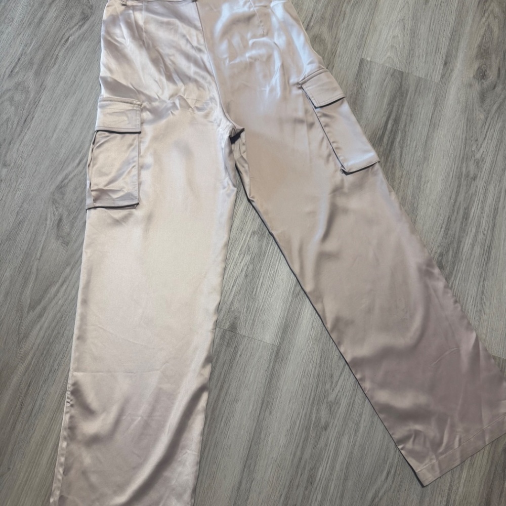 Cargo Pants Satin Look